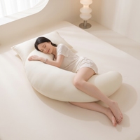 Oreillers de couchage latéral en forme de C, soutien complet du corps, oreiller fonctionnel doux pour les femmes enceintes, oreiller de grossesse et de maternité