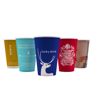 Trade assurance custom printing logo coffee paper cups 12 oz/16oz Food Grade Coffee Paper Cup Packaging Special For take away
