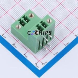 KF2EDGRTM-3.5-2*2P Plug-in Terminal Block Bent Lead Through Hole,P=3.5mm Board-to-Board / Socket Closed Screw Fixing 2x2P 3.5mm - Product Image 1