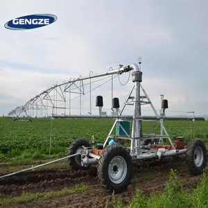 Farm Four Wheel Linear Move Irrigation System Agricultural Lateral Move Irrigation Equipment