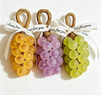 Savon artisanal en forme de grappe de raisin en cristal, transparent, à l'huile d'olive naturelle, pour la décoration de salle de bain, aromathérapie, coffret cadeau, sérigraphie, vente en gros