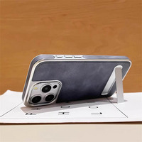 Étuis de téléphone portable en cuir PU en gros pour iPhone 17 Air Pro Max 16 15 14 13 12 avec support caché, coque de protection antichoc