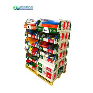 Biểu tượng tùy chỉnh giấy hiển thị sản phẩm đứng khuyến mại POS CDU sóng nhu yếu phẩm hàng ngày các tông PDQ hiển thị đứng - Product Image 2