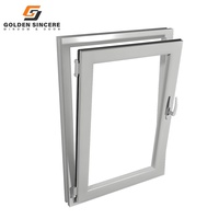 Fenêtre d'inclinaison et de rotation en aluminium écologique GS avec cadre en alliage d'aluminium