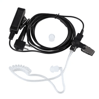 Acoustique Air Tube Écouteur Casque Annulation du Bruit Long PTT Microphone Compatible CP040 EP450 PTX600 GP88 Talkie Walkie