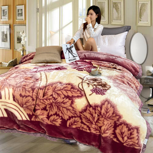 Cheap King Size Flower Mink Winter Sublimation Blanket, Manufacturers <b>Throw</b> Raschel <b>Bed</b> Printed Blanket - Product Image 4
