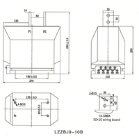 Transformateur miniature 3200/5 Électrique 5000/5a pour protection d'instrumentation sur barre omnibus, courant de précision Dixsen 35kV, résine époxy simple