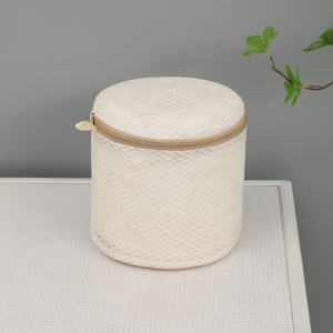 Borsa per Bucato a Nido d'Ape Riutilizzabile Beige/Bianca, Ideale per Casa e Viaggio, per Vestiti, Camicie, Pantaloni, Biancheria Intima, Reggiseni - Product Image 6