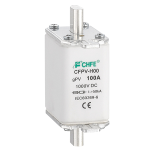 Fusibles CC haute performance série CHIFENG <span class=keywords><strong>CFPV</strong></span> certifiés IEC basse tension haute capacité de rupture conception carrée 100A 160A 200A 250A - Product Image 1