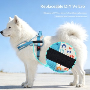 Harnais de luxe pour chien MIDEPET <span class=keywords><strong>K9</strong></span> en polyester, réglable, anti-traction, avec protection anti-explosion, design de logo personnalisé, lavable - Product Image 2