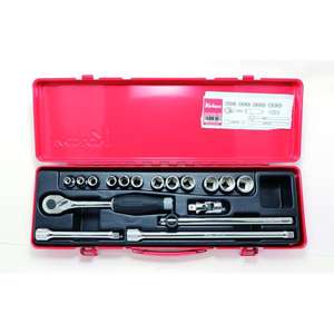 Koken-3250M-00ซ็อกเก็ต3/8 ''ชุดในกรณี (17ชิ้น) -EAN ซ็อกเก็ตมือ4991644234998 3/8" - Product Image 1