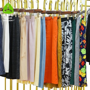 Pantalones de Verano Vintage Gracer, Ropa Usada Barata en Fardos, Estilo Mixto, Mujer, Poliéster/Algodón, Tallas Mixtas, Verde República - Product Image 3