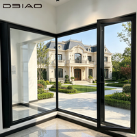 Ventana Panorámica Moderna de Lujo, Corredera, sin Esquinas, de Aluminio, de Piso a Techo, con Microventilación, para Apartamentos, Hoteles, Casas de Campo y Exteriores
