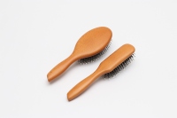 Boîte cadeau avec peigne en bois de santal personnalisé, brosse à cheveux naturelle, OEM ODM en gros