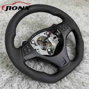Volant en cuir pleine fleur pour <span class=keywords><strong>BMW</strong></span> E90 E60 E46 E92 M3 E87 E39 X5 E70 X6 E71 E82 E93 E36 E91 Série E, fabrication exquise - Product Image 2