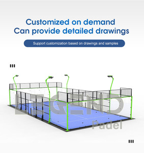 Legendsports Deportes Interiores o Exteriores Espesor 12mm Profesional Panorámico <span class=keywords><strong>Comprar</strong></span> Padel Court - Product Image 6