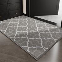 Durable Jacquard Chenille Door Mat Waterproof Rubber Backing Dirt Trapper Easy to Clean Floor Rug