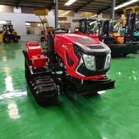 Farm Tractor Mini Farm Agriculture Grain Crawler Tractor Weinei Engine With Backhoe 70hp Paddy Field Hot Sale Weinei 490T 316 Type 1400