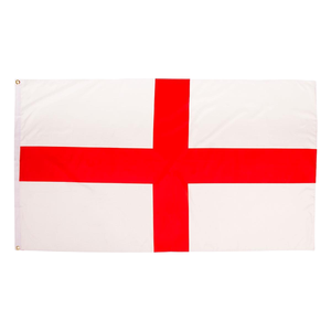 Bandera Nacional de Inglaterra Impresa en Poliéster de 90x150cm, 3x5 Pies, Blanca con Cruz Roja, Bandera de San Jorge, en Existencia, Venta al Por Mayor - Product Image 1