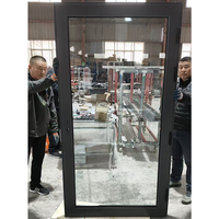Porte battante insonorisée en aluminium série 55 à rupture de pont thermique, double vitrage, pour entrepreneurs en bâtiment, directement de l'usine