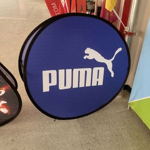 Advertising <strong>Oval</strong> Portable Horizontal Fabric <strong>Pop</strong> <strong>up</strong> <strong>Banner</strong> Stand a Frame Trade Show Shop Display <strong>Banner</strong> Stand