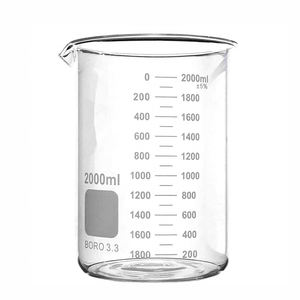 प्रयोगशाला ग्लैसवेयर 50 मिली 250 मिली 500 मिली 1000 मिलीलीटर गर्मी प्रतिरोधी ने बिक्री के लिए बीकर से ग्लास कम मापने वाली बीकर्स ग्लास कम मापने - Product Image 3