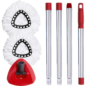 Recharges de serpillière en microfibre CF absorbantes et durables, tête triangulaire, pour manche de 30-58 pouces, pour balais essoreurs en microfibre, ensemble de nettoyage de sols - Product Image 1