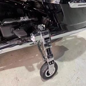 Cadre de Support de Stationnement Auxiliaire Chromé pour Moto <span class=keywords><strong>Gl1800</strong></span> 2005 avec Roues Flexibles pour Démarrage en Conduite - Product Image 5