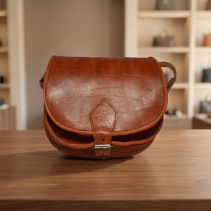Biyadina Store's Stylish Vintage Chestnut Handbag Premium Calfskin Genuine Leather <b>Travel</b> <b>Bag</b> with Multiple Compartments - Product Image 3