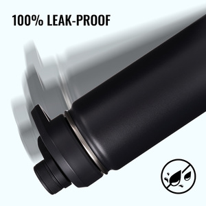 24oz Insulated Sports Water <b>Bottle</b> 100% Leak Proof Wide Mouth Double Wall Vacuum Thermos <b>Bottle</b> for Travel Workout Daily Outdoor - Product Image 3