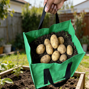 <span class=keywords><strong>Sacs</strong></span> <span class=keywords><strong>de</strong></span> culture verticaux en tissu PP pour plantes, durables, réutilisables, écologiques, pliables, pour la maison et le jardin, pour les légumes et les pommes <span class=keywords><strong>de</strong></span> terre - Product Image 4