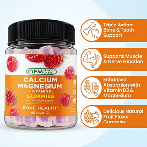 Gummies Nature Made Ausreson <span class=keywords><strong>Ca</strong></span> Mg Zn Vitamine <span class=keywords><strong>D3</strong></span> B12 Vitamine <span class=keywords><strong>K2</strong></span> pour les os – Supplément de Calcium et de Magnésium - Product Image 3