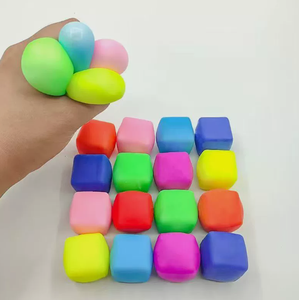 High Density Gel Ice Cube Square Decompression Vent Toy <b>Squishy</b> Stress Ball Squeeze Toys Stress Relief Sensory Toy - Product Image 4