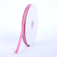 Ruban de logo personnalisé d'usine boîte-cadeau rose avec impression logo personnalisable arcs de gâteau logo personnalisé en soie ruban de 3mm