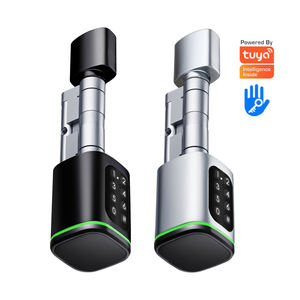 Wholesale Price Smart Lock Cylinder Europe Tuya App Keyless Smart Lock Cylinder with <strong>Password</strong> Card - Product Image 1