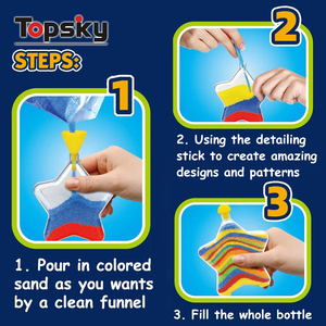 Tự làm phát sáng trong màu tối cát nghệ thuật chai <span class=keywords><strong>kit</strong></span> đồ chơi giáo dục cho bé trai và bé gái Quà tặng hoàn hảo cho biểu hiện sáng tạo - Product Image 6