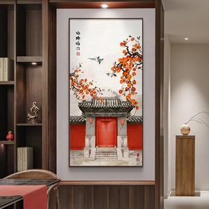 Foshan personalizado <span class=keywords><strong>naranjas</strong></span> chinas cristal porcelana sala <span class=keywords><strong>de</strong></span> estar pinturas decorativas - Product Image 3
