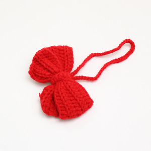 Crocheted wool accessories, vintage candy-colored wool knitting handmade hair <b>clips</b>, hair ornaments, hair <b>clips</b>, wool <b>bows</b> - Product Image 1