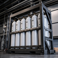 Gas Argón en Stock, Venta al por Mayor, 99.999% de Pureza, Gas Especializado para Obleas de Silicio, Mercado Estadounidense, Proveedor Verificado