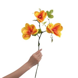 Fiore <span class=keywords><strong>di</strong></span> Magnolia Artificiale in Plastica, Moderno e Lavabile, Realistico al Tatto, per Soggiorno, Sala da Pranzo, Matrimoni, Decorazione d'Interni, Produzione <span class=keywords><strong>di</strong></span> Fabbrica - Product Image 5