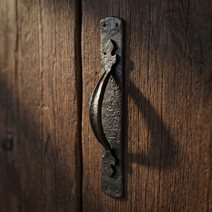 Wholesale Supply Industrial Iron <b>Door</b> <b>Handle</b> Black Metal <b>Pull</b> Hardware for Exterior Use Easy Installation Available For Export - Product Image 3