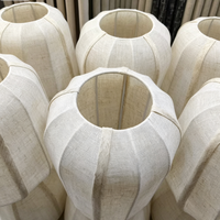 Abat-jour en tissu de lin minimaliste moderne pour lampes de table/de chevet/de mur/de sol