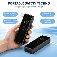 Alcootest numérique portable rechargeable Airsense A5 avec capteur semi-conducteur et écran pour usage personnel en voiture
