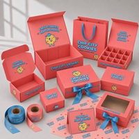 Boîte d'emballage personnalisée pour macarons, biscuits et beignets, impression couleur intégrale, rose corail, boîte cadeau pliable pour biscuits avec séparateurs