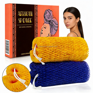 Spugna Africana con Logo Personalizzato per Tutti i Tipi di Pelle, Esfoliante Reale Africano per Bagno e Doccia - Product Image 1