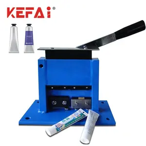 KEFAI Presión Manual Pequeña Máquina de Sellado de Tubos de Aluminio Cosméticos Sellador de Tubos de Aluminio