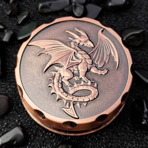 Mouche perle boussole aléatoire rotatif D20 Roulette dés Spinner bout des doigts Gyroscope métal mdn dés - Product Image 2