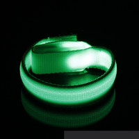 Bracelets lumineux en nylon et plastique promotionnels avec LED pour concerts, festivals, sports, fêtes, événements nocturnes