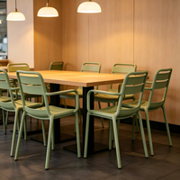 Chaise de salle à manger empilable de style nordique avec dossier en plastique épaissi, design moderne et simple, pour l'extérieur, la maison, les restaurants et la cuisine
