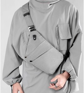Moda <span class=keywords><strong>Slim</strong></span> Impermeável <span class=keywords><strong>Anti</strong></span> roubo Peito Bolsa De Ombro Homens Cruz corpo Ombro Sling saco Logotipo Personalizado - Product Image 1